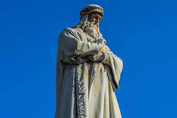 Leonardo da Vinci in Milan City Walk